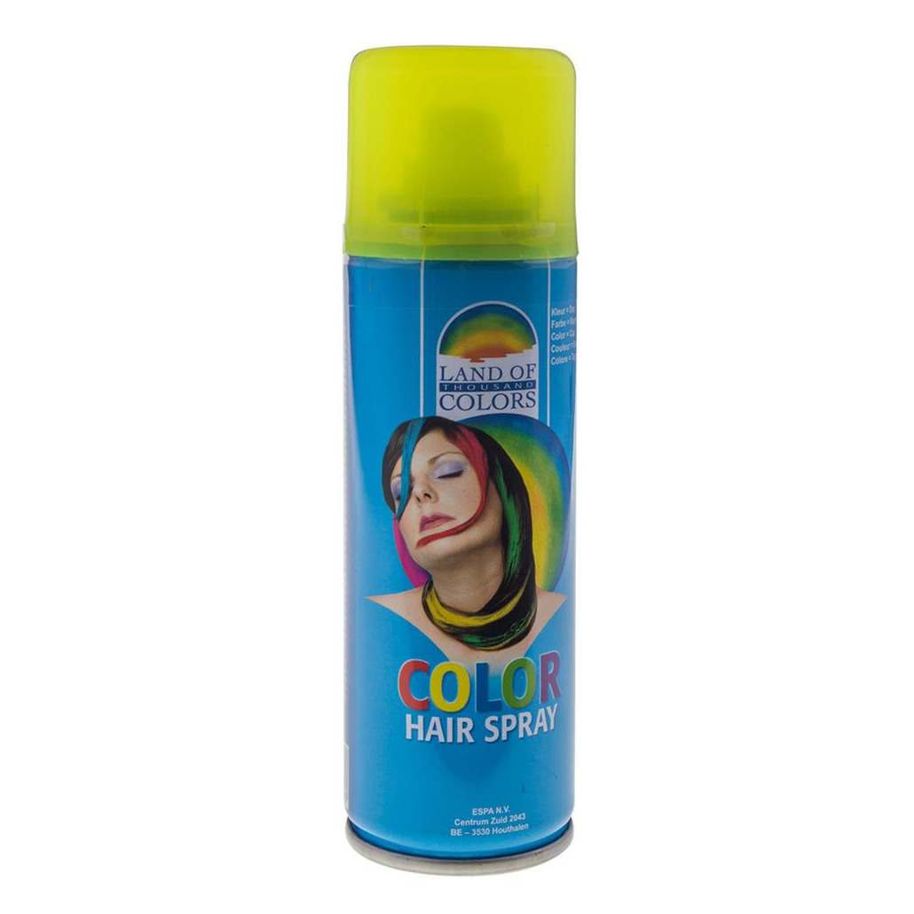 Afbeelding van Carnaval verkleed haar verf/spray geel 111 ml