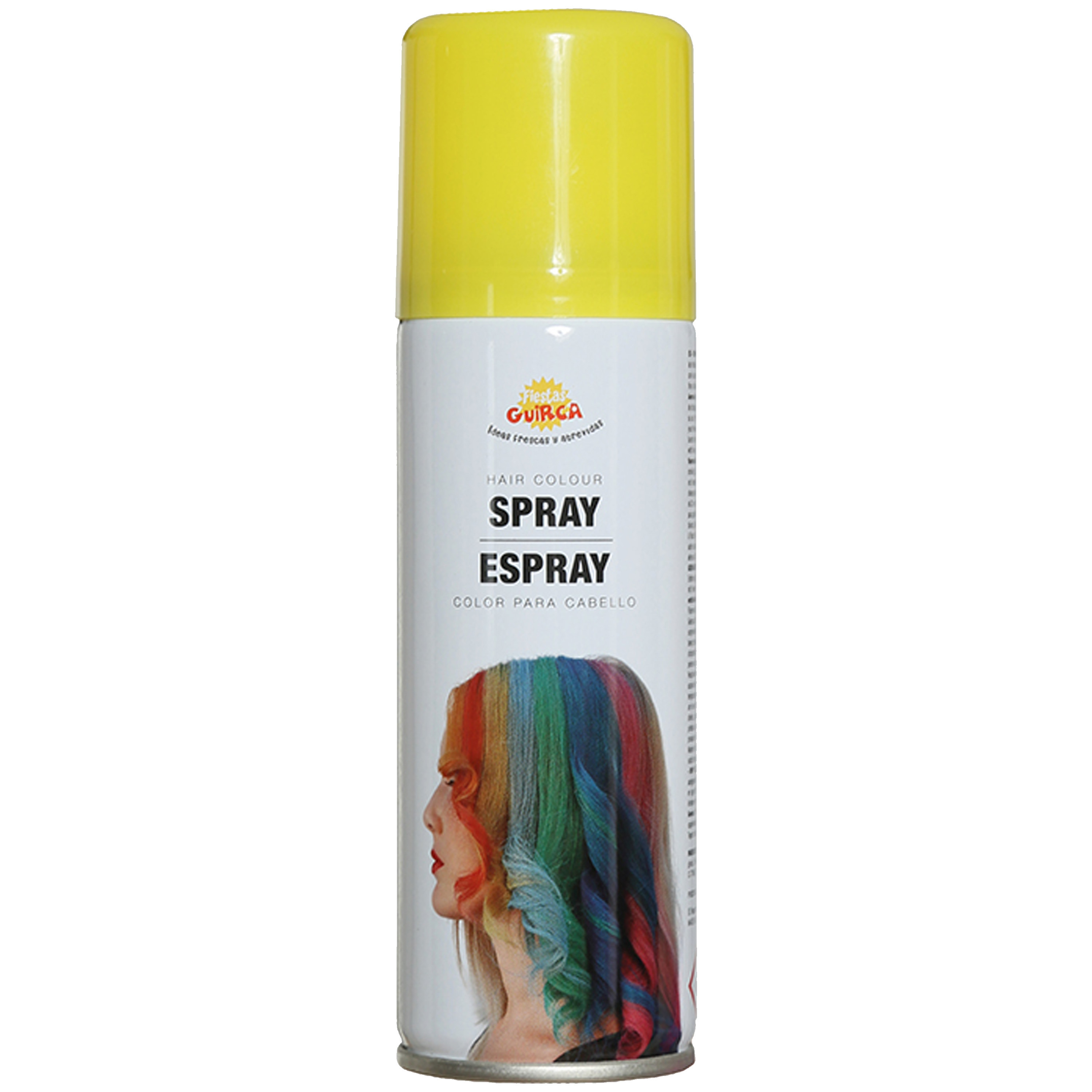 Afbeelding van Carnaval verkleed haar verf/spray - geel - spuitbus - 125 ml