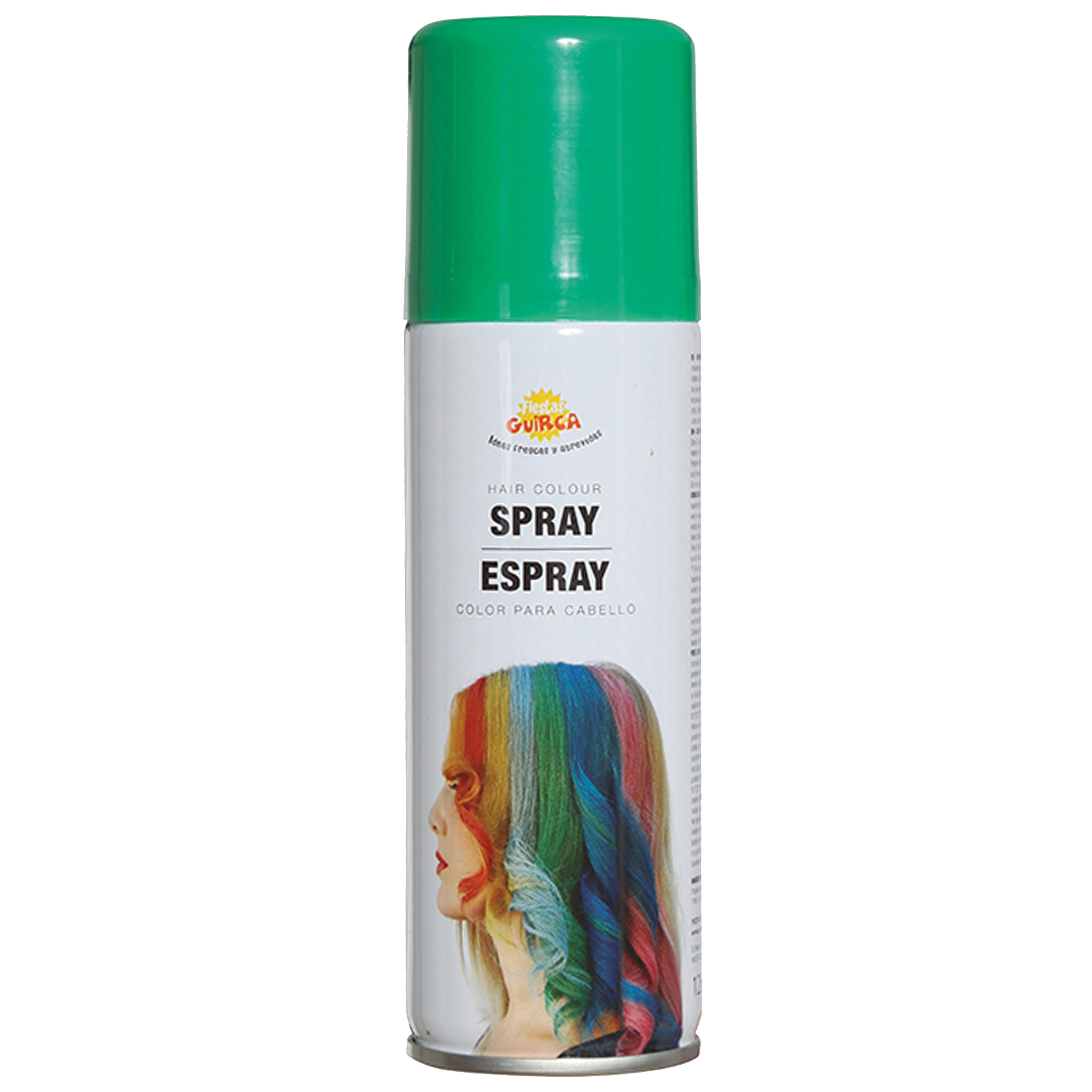 Afbeelding van Carnaval verkleed haar verf/spray - groen - spuitbus - 125 ml