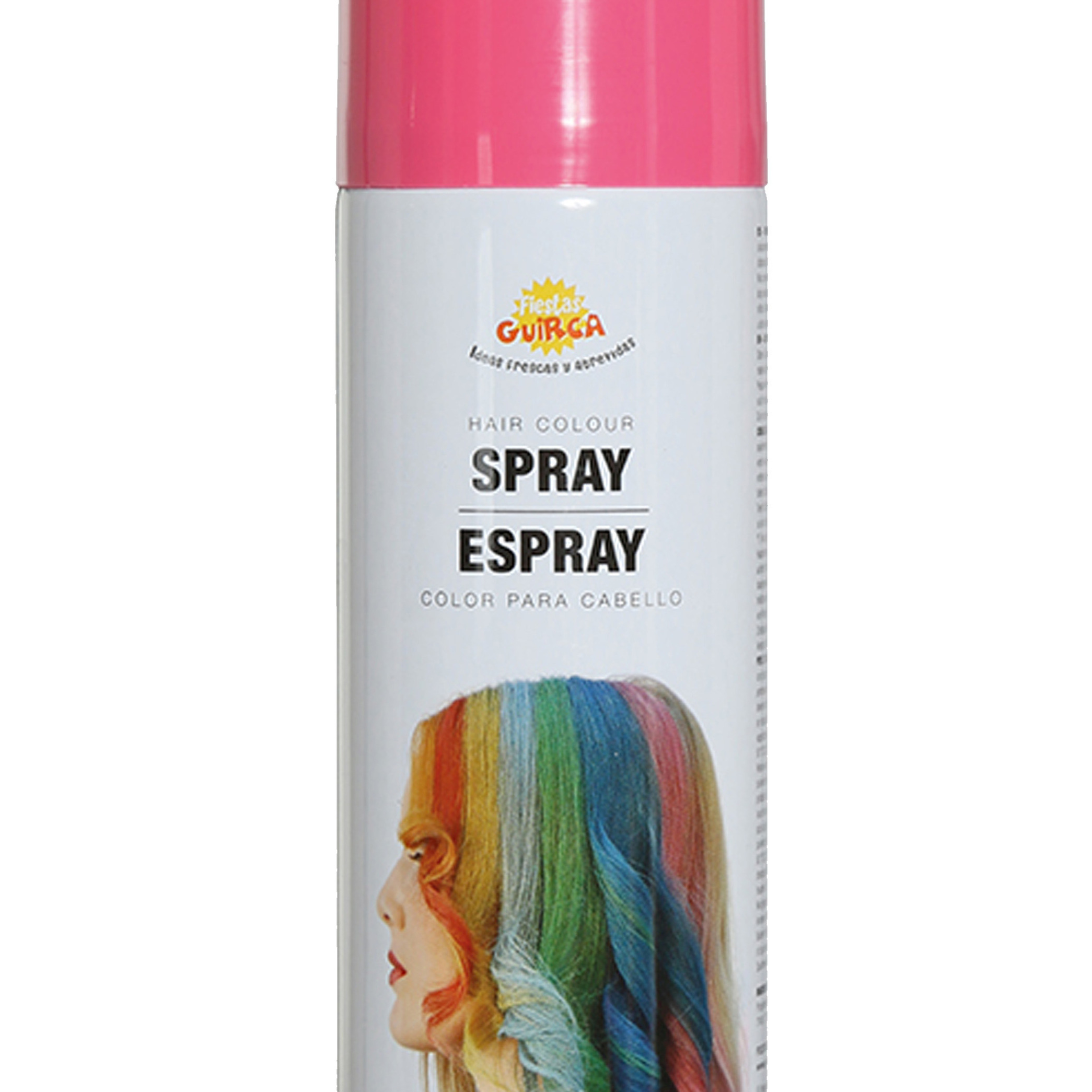 Afbeelding van Carnaval verkleed haar verf/spray - roze - spuitbus - 125 ml