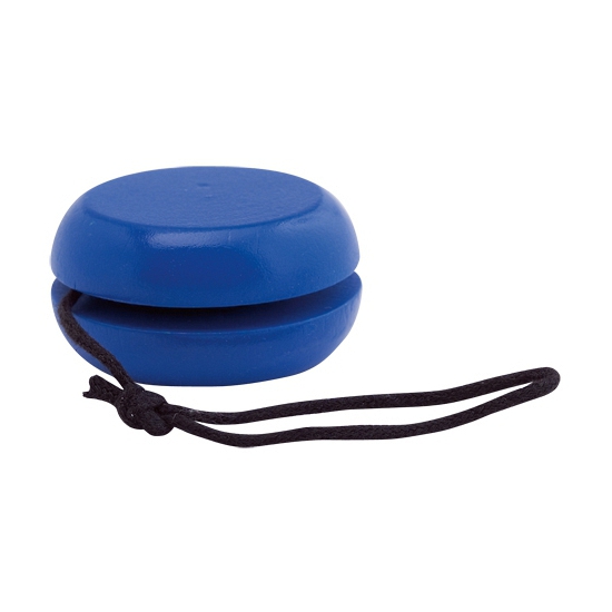 Afbeelding van Houten jojo speelgoed blauw 5.5 cm