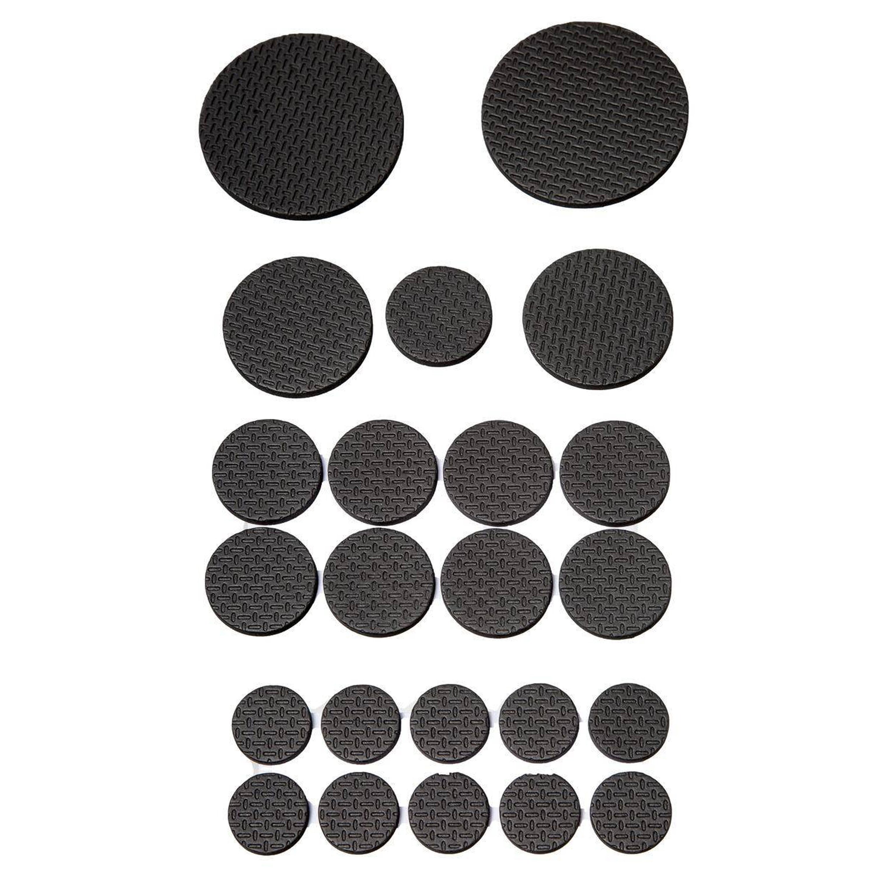 Afbeelding van Meubel/vloerbeschermers - 50-delig - zwart - zelfklevend - EVA schuim - meubelviltjes