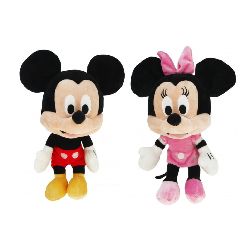 Aarzelen Vormen antwoord Pluche Disney Mickey Mouse/Minnie Mouse knuffels 50 cm speelgoed bij Fun en  Feest België