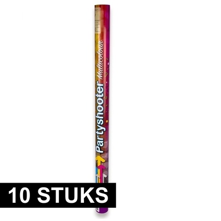 10 party confetti shooters 80 cm