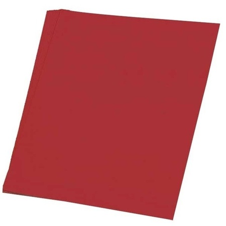 100 vellen rood A4 hobby papier