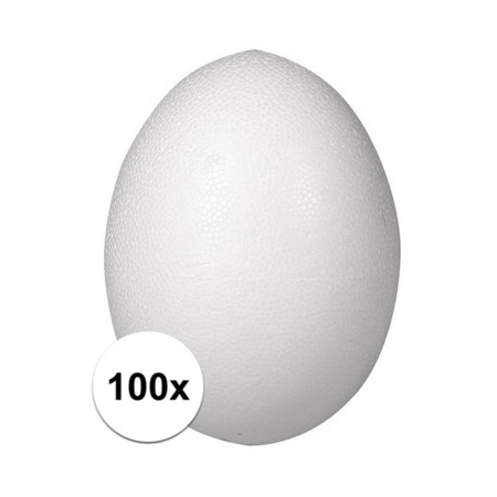 100x Styrofoam egg 6 cm