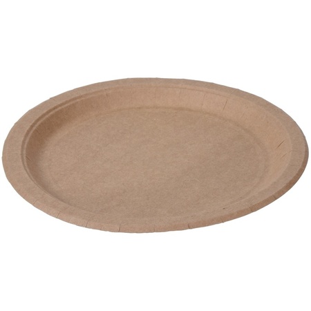 10x Sustainable recycled paper plates 17 cm
