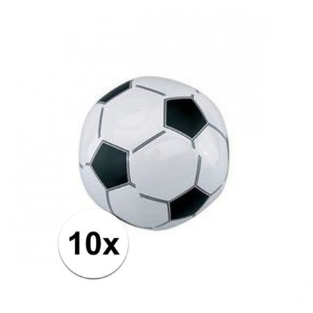 10x Inflatable soccer ball 30 cm