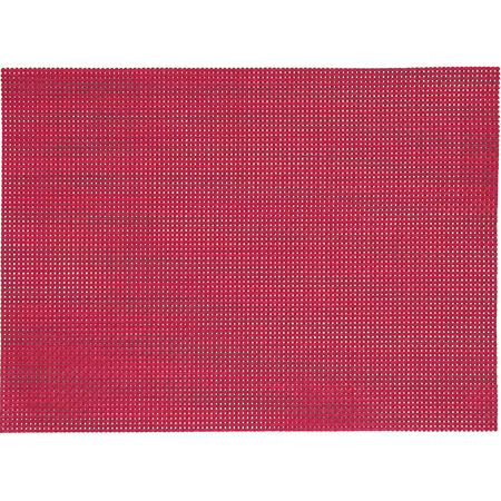 10x Placemats rood geweven/gevlochten 45 x 30 cm