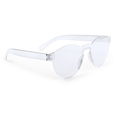 10x Transparante verkleed zonnebrillen voor volwassenen