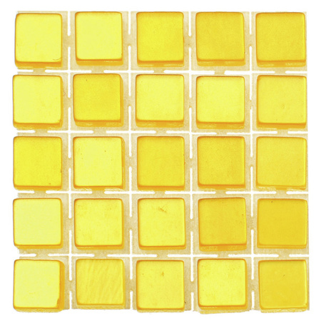 119x pieces mosaic tiles yellow 5 x 5 x 2 mm