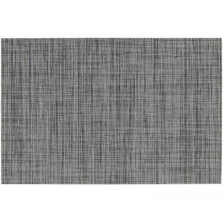 12x Placemat grijs geweven/gevlochten 45 x 30 cm