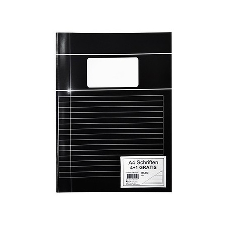 15x notebooks A4 lines black