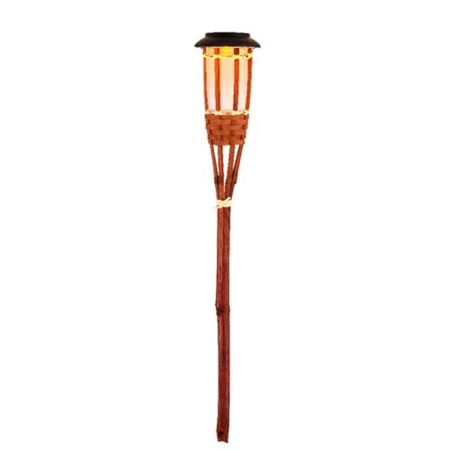 1x Orange outdoor/garden Led torch Bodi solar light 54 cm flame effect