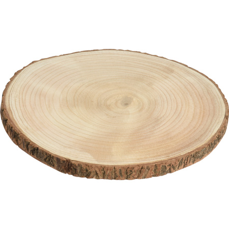 1x pcs wooden decorative tree slices D20 cm