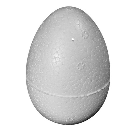 1x stuks Piepschuim vormen eieren van 10 cm