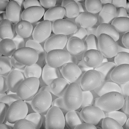 1x stuks Piepschuim vormen eieren van 8 cm