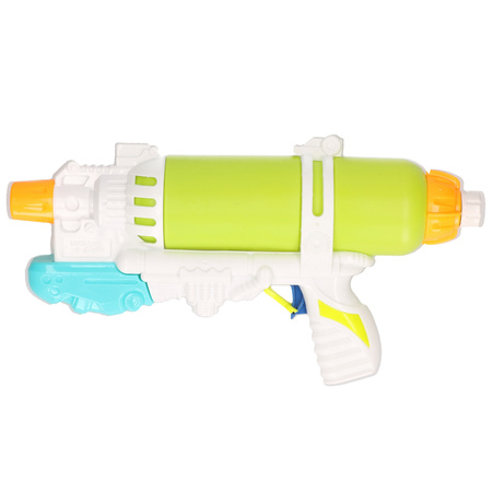 1x Toy water gun green/white 34 cm