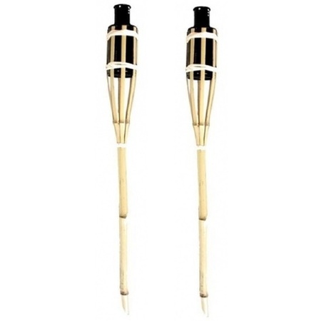 2x Bamboo torch safe 60 cm