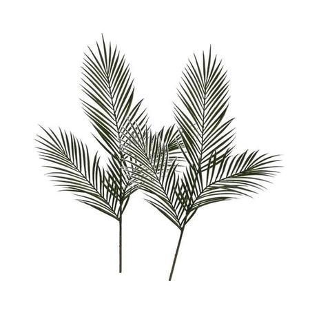 2x Green Areca/golden cane palm artificial branch/plants 95 cm