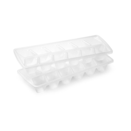 2x Icecube trays transparent 29 cm