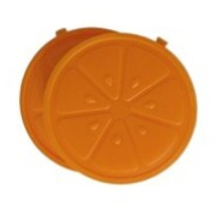 2x stuks ijsblokjes sinaasappel herbruikbaar