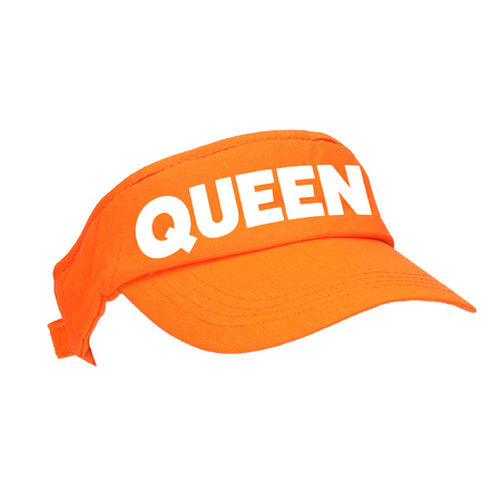 2x stuks oranje Queen zonneklep met Nederlandse vlag voor dames en heren