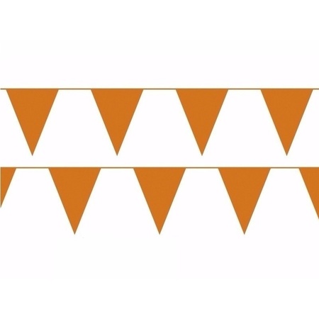 3x oranje vlaggenlijn / slinger 10 meter