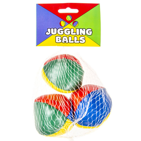3x stuks Jongleerballen gekleurd speelgoed