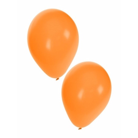 Orange party balloons 40x pieces