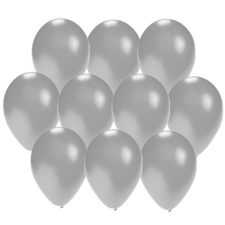 Silver balloons 40x pieces