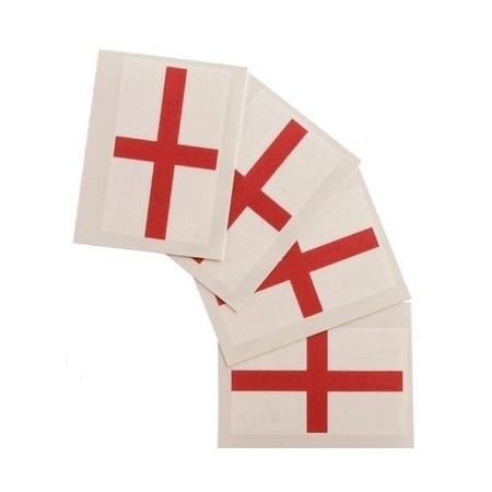 4x Landen vlag tattoos Engeland