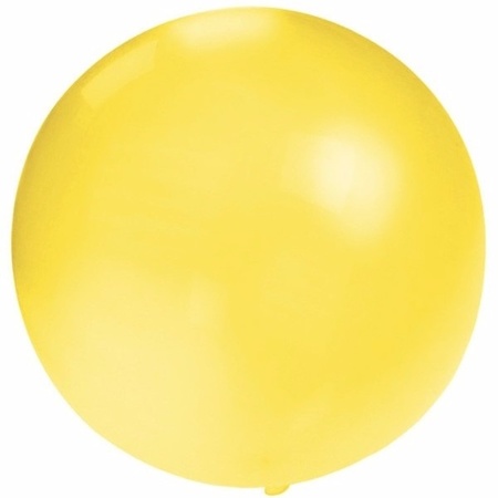 4x stuks grote ballonnen van 60 cm geel