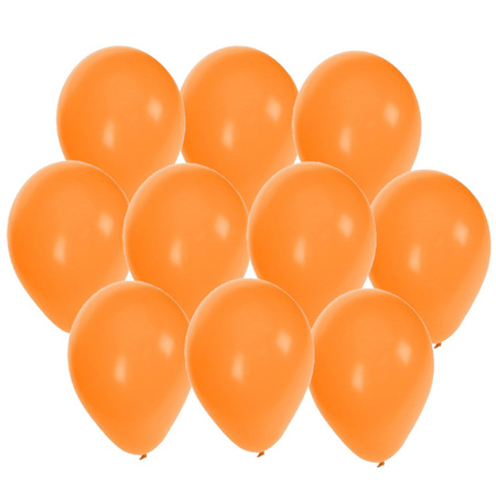 Orange party balloons 50x pieces