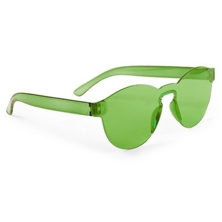 5x Groene verkleed zonnebrillen voor volwassenen