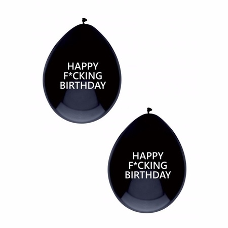 5x Happy Fucking Birthday ballonnen