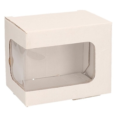 5x Christmas bauble storage box with window 12 x 9 x 10 cm