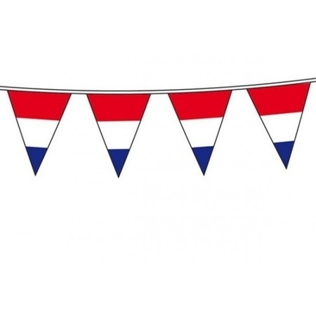 5x Vlaggenlijnen Holland rood wit blauw