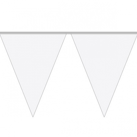 5x Vlaggenlijnen wit 10 meter