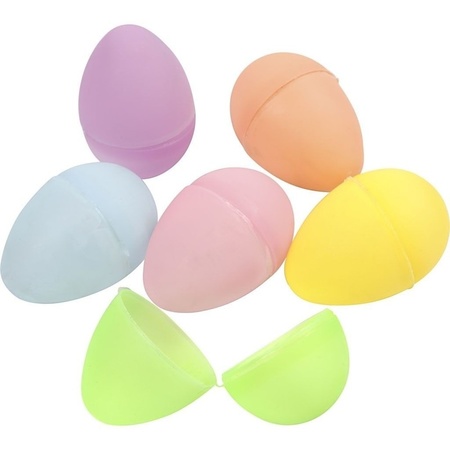 72x Surprise eieren pastel kleuren 4,5 cm