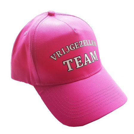 8 roze Vrijgezellen Team petjes voor dames
