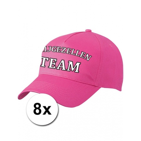 8 pink Bachelorette Team caps for women