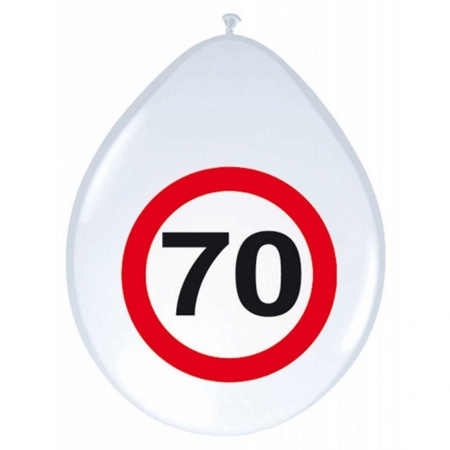 70 year stop sign decoration set basic
