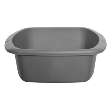 Washing-up basin/bowl - 9 liters - grey - 38 x 32 x 13 cm