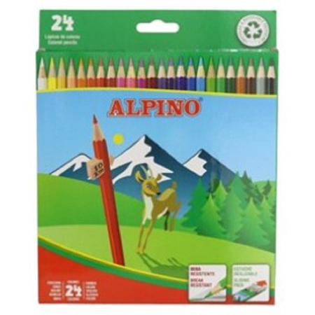 Alpino kleurpotloden set van 24x stuks