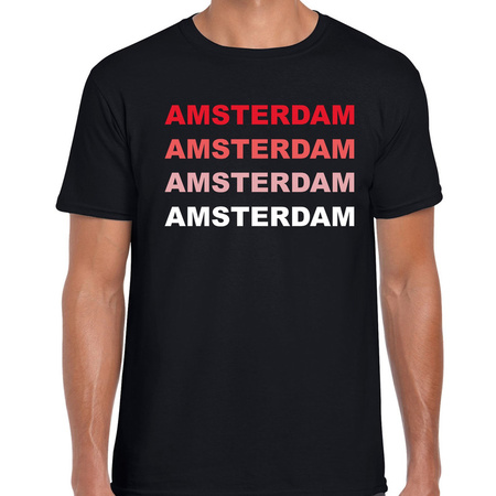Amsterdam / Holland t-shirt zwart voor heren