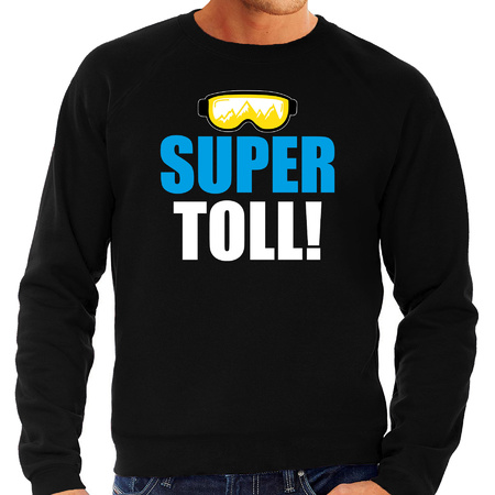 Apres ski trui Supertoll zwart  heren - Wintersport sweater - Foute apres ski outfit
