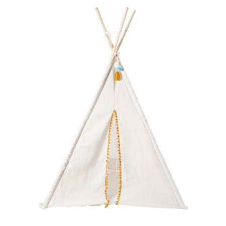 Atmosphera Tipi play tent for children - 120 x 120 x 160 cm - beige - wigwam