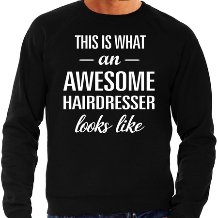 Awesome Hairdresser sweater black for men