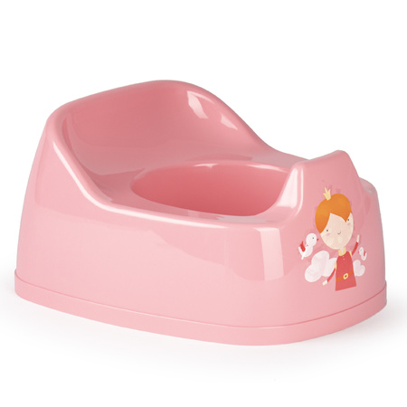 Baby pottie pink with colorful sticker 27 cm